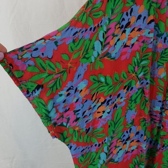 Aerie Women's Small Open Front Floral Kimono Cover Up Cardigan - Picture 2 of 12